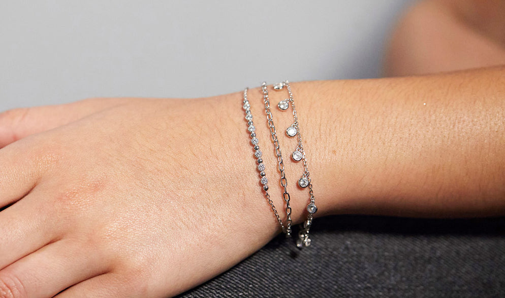 Bracelet Valentina Rhodium