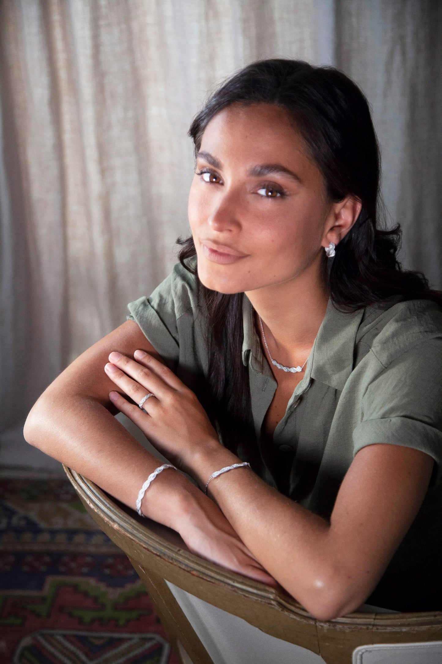 Bangle Elara Rhodium