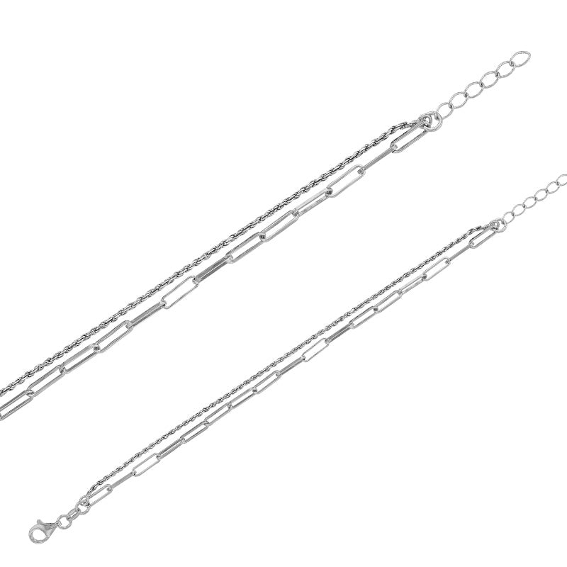 Bracelet Sterling Rhodium