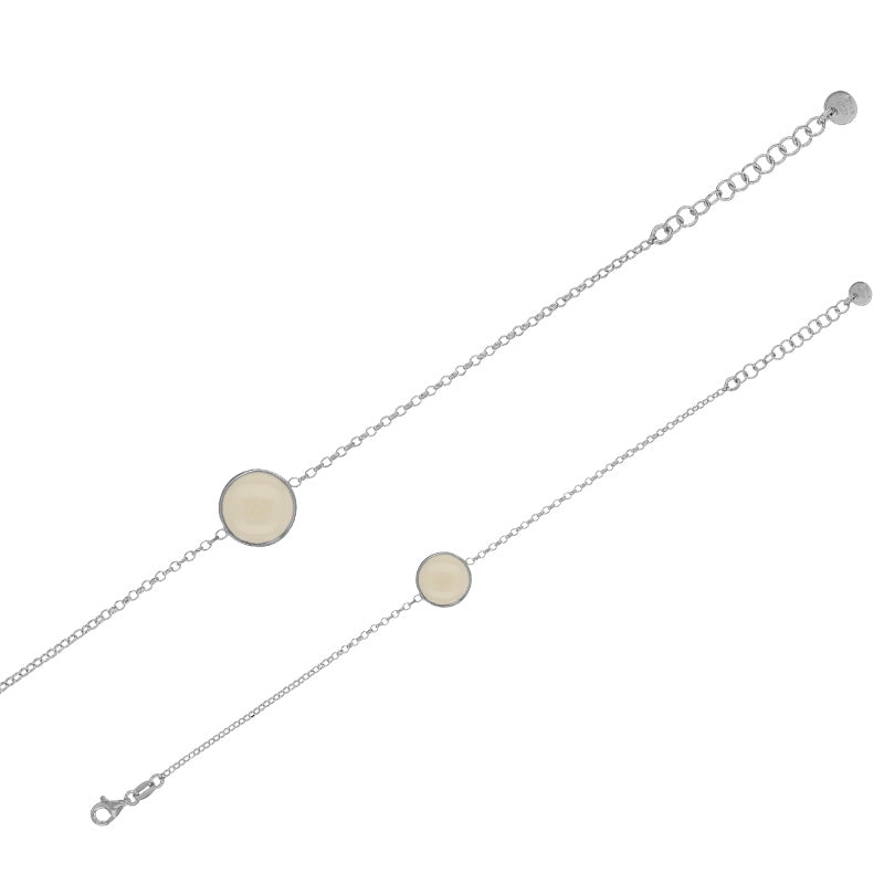 Isadora Bracelet Rond Émail Noir