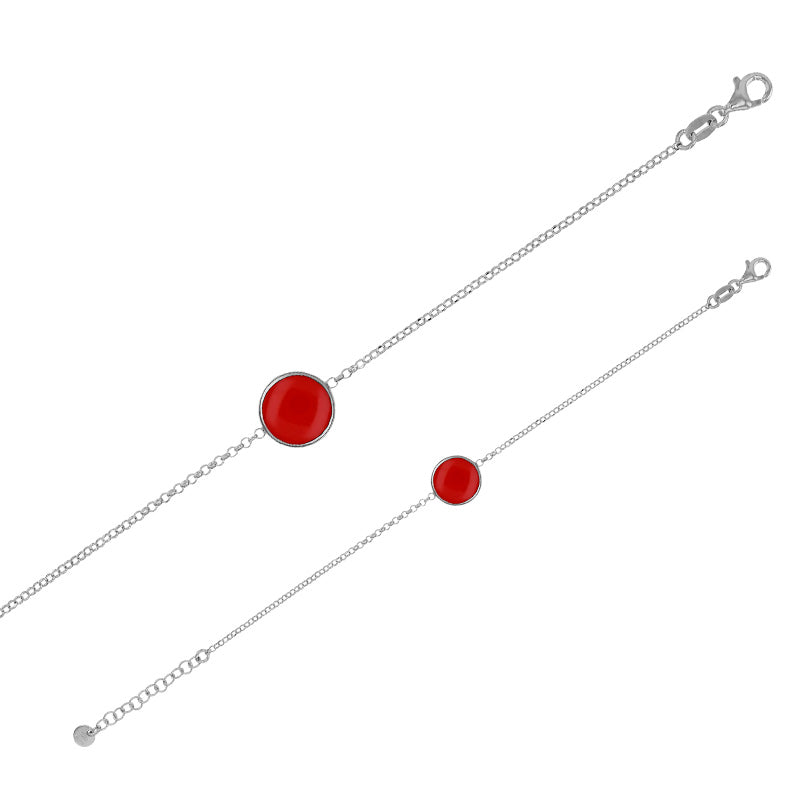 Isadora Bracelet Rond Émail Noir