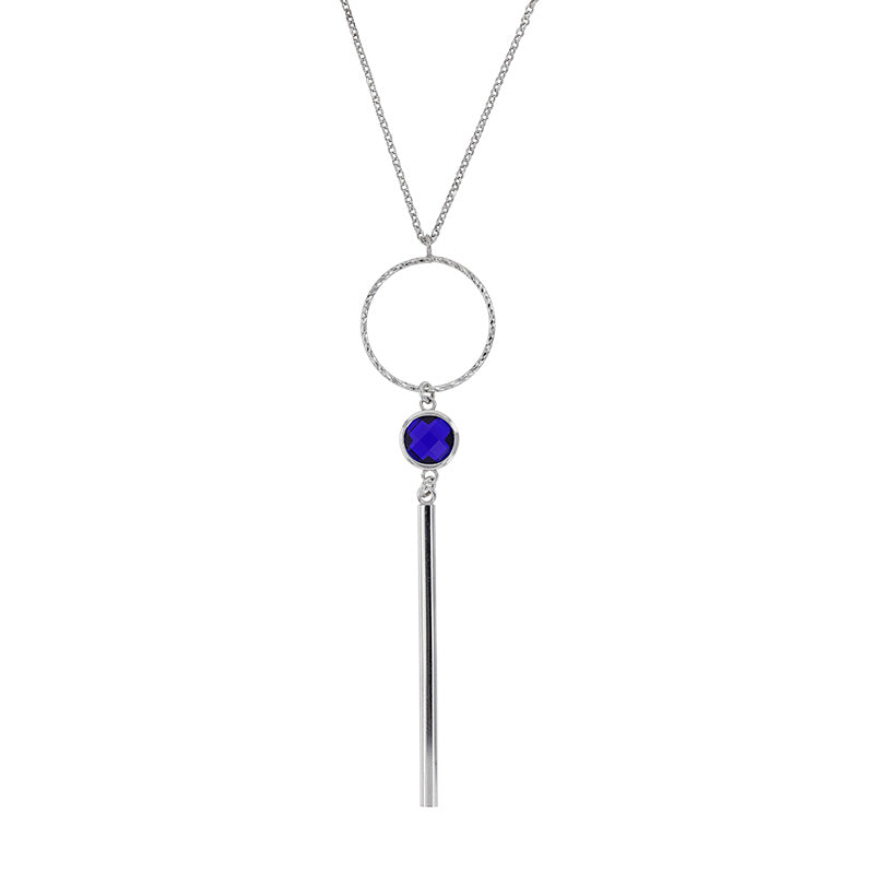 Collier Vagues Bleu Marine