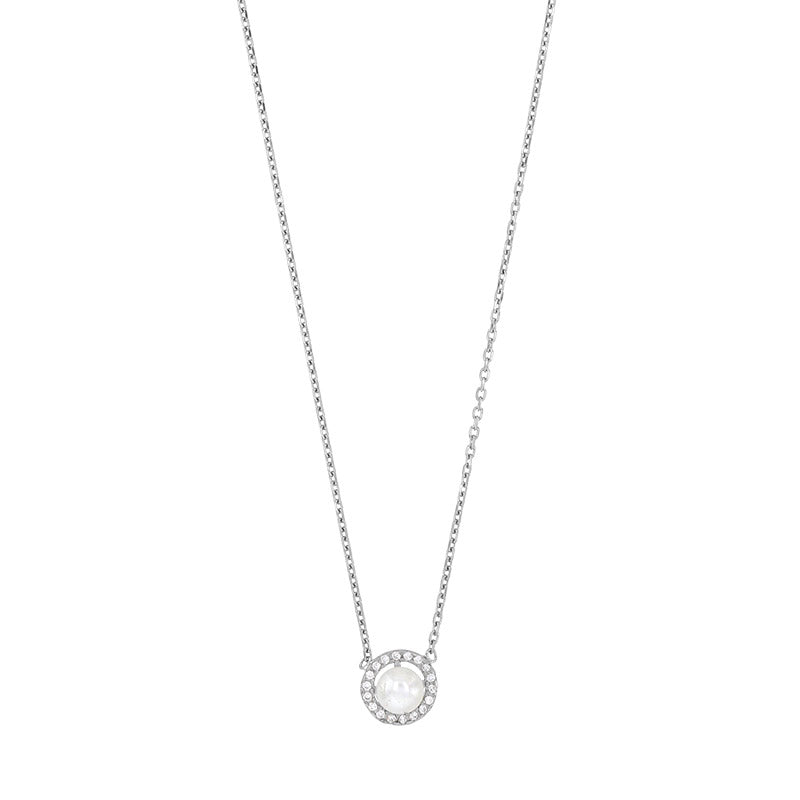 Collier Perle et Zircon