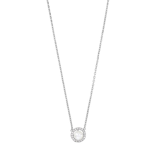 Collier Perle et Zircon