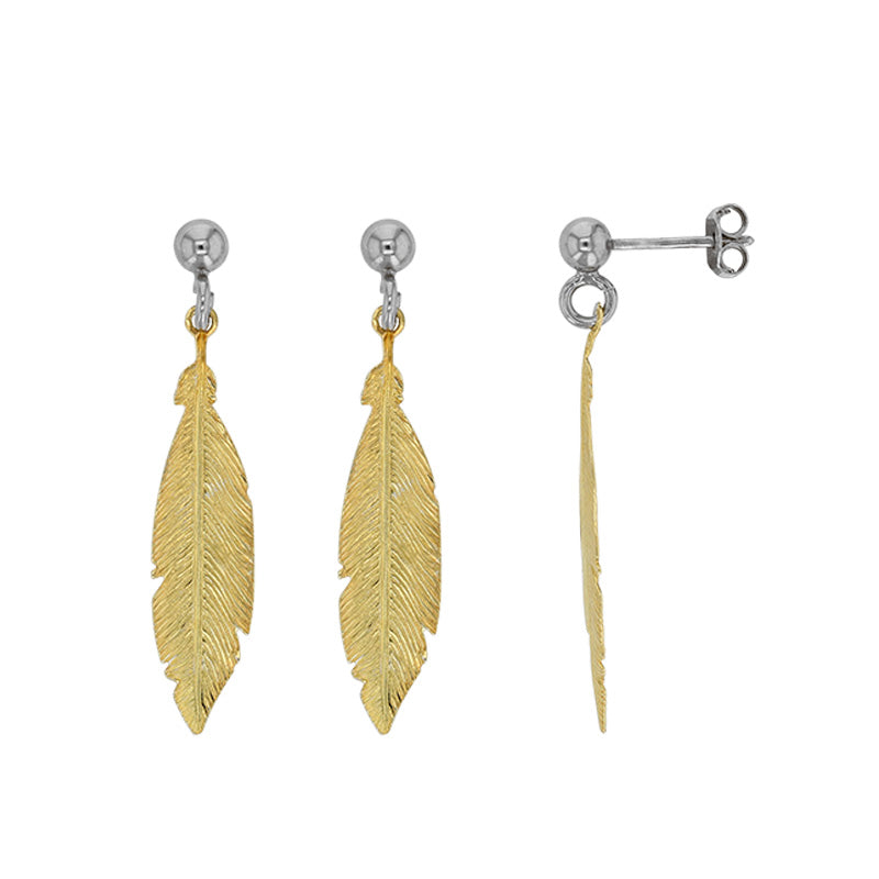 Boucles d'oreilles Indiana Plumes Élégantes